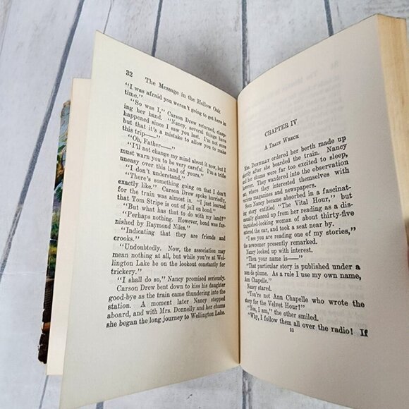 Vintage Nancy Drew 1935 The Message in the Hollow Oak Hardcover Book - Picture 10 of 14